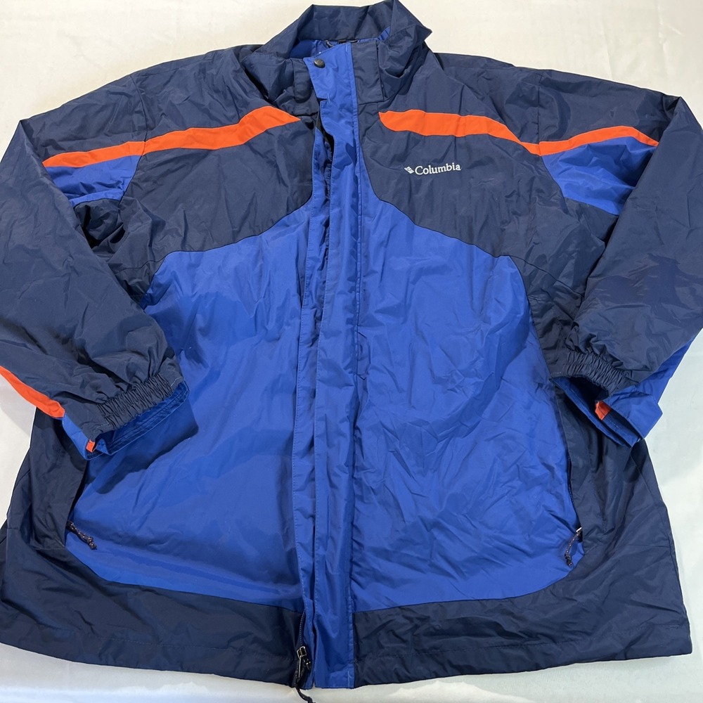 Columbia Men's Eager Air Interchange Jacket‎ Blue XXL Omni Shield